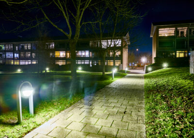 Common-area path lighting in Bøttcher:Fog’s Boligselskabet Sjælland case.